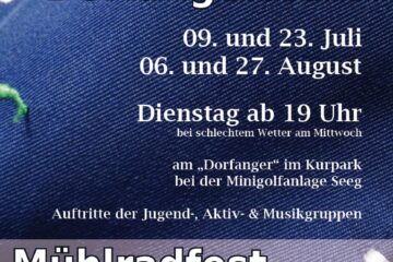 Dorfangerfeste + Mühlradfest 2024